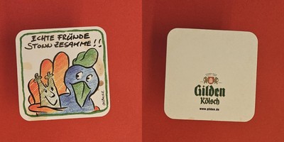 Gilden Kölsch Echte Fründe  Brauerei Bierdeckel Bier