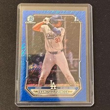 🔌IU 2026 BOWMAN CHROME BLUE SHIMMER 1ST FRANCISCO ESPINOZA /150