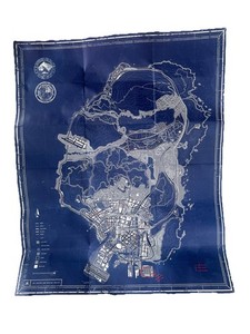 GRAND THEFT AUTO V GTA 5 Collector's Blueprint Los Santos carte UV