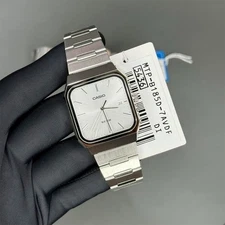 Casio MTP-B185D-7A Silver Analog Stainless Steel Classic Design Quartz Men Watch