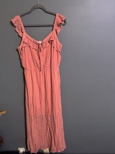 Luxology Coral beachy vacation Maxi tank Dress Size Large