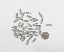 NEW-PKG OF 40-TIBET SILVER CHANDELIER EARRING CONNECTORS- -13.5 X 4.5 MM