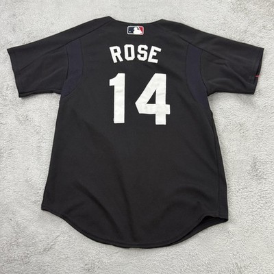 Cincinnati Reds Jersey Boys 10 Black MLB Baseball Majestic Pete Rose 14