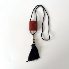 Collier pendentif Yves Saint Laurent Opium vintage - Bijou couture, années 1980