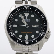 Seiko SKX007 Black Boy 7S26-0020 Automatic Diver Watch Jubilee Bracelet