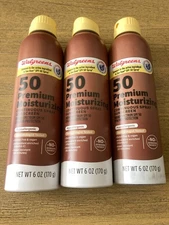 3 Walgreens 50 Hypoallergenic Moisturizing UVA/UVB Compare Sun Bum Sunscreen
