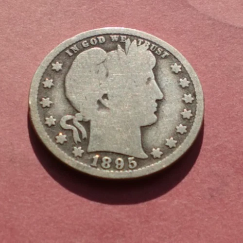 1895 O Barber 90% Silver Quarter 25c US Coin