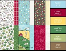 Stampin Up * DAY AT THE FARM * DSP- 24 SHEETS 6x6 PAPER, OUTDOORSY, ANIMALS!