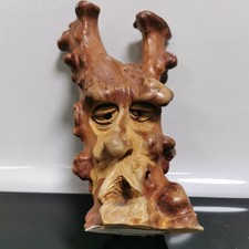 Gavril Turuta Wood Carved Tree Spirit Sculpture Hobbit Wizard Log Candle Holder!