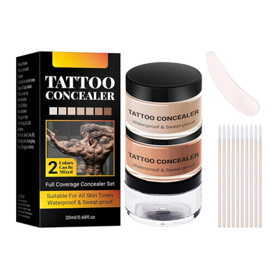 Tattoo Concealer Körper wasserdicht hohe Deckkraft Narben Pigmentflecken
