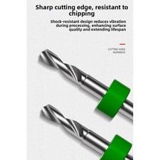 10 Punte Trapano Torsione Acciaio Alta Precisione per Metallo Morbido e per PCB Funziona