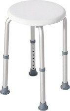 HOMCOM Bath Chair Height Adjustable Shower Seat for Elderly Disabled White