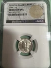 1944 10c Mercury Dime ~ NGC Brilliant UNC - Bag Fragment