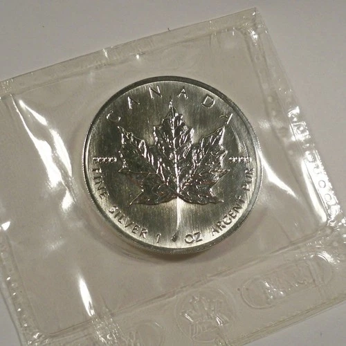 1993 Canadian Silver Maple Leaf 1 oz — photo from the most recent tracked eBay sale
