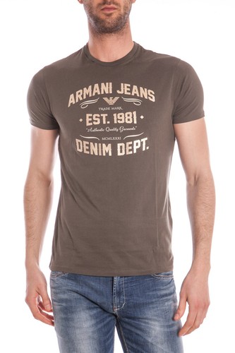 T shirt Maglietta Armani Jeans Sweatshirt Cotone Uomo Verde C6H73FF 6 | eBay