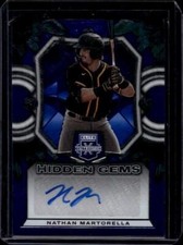 2023 Elite Extra Edition Nathan Martorella Hidden Gems Blue AUTO