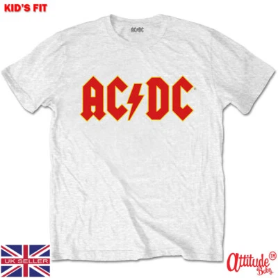 ACDC T Shirts-Kids Sizes-Official Product-Kids Rock Band Tees-Classic Rock Icons