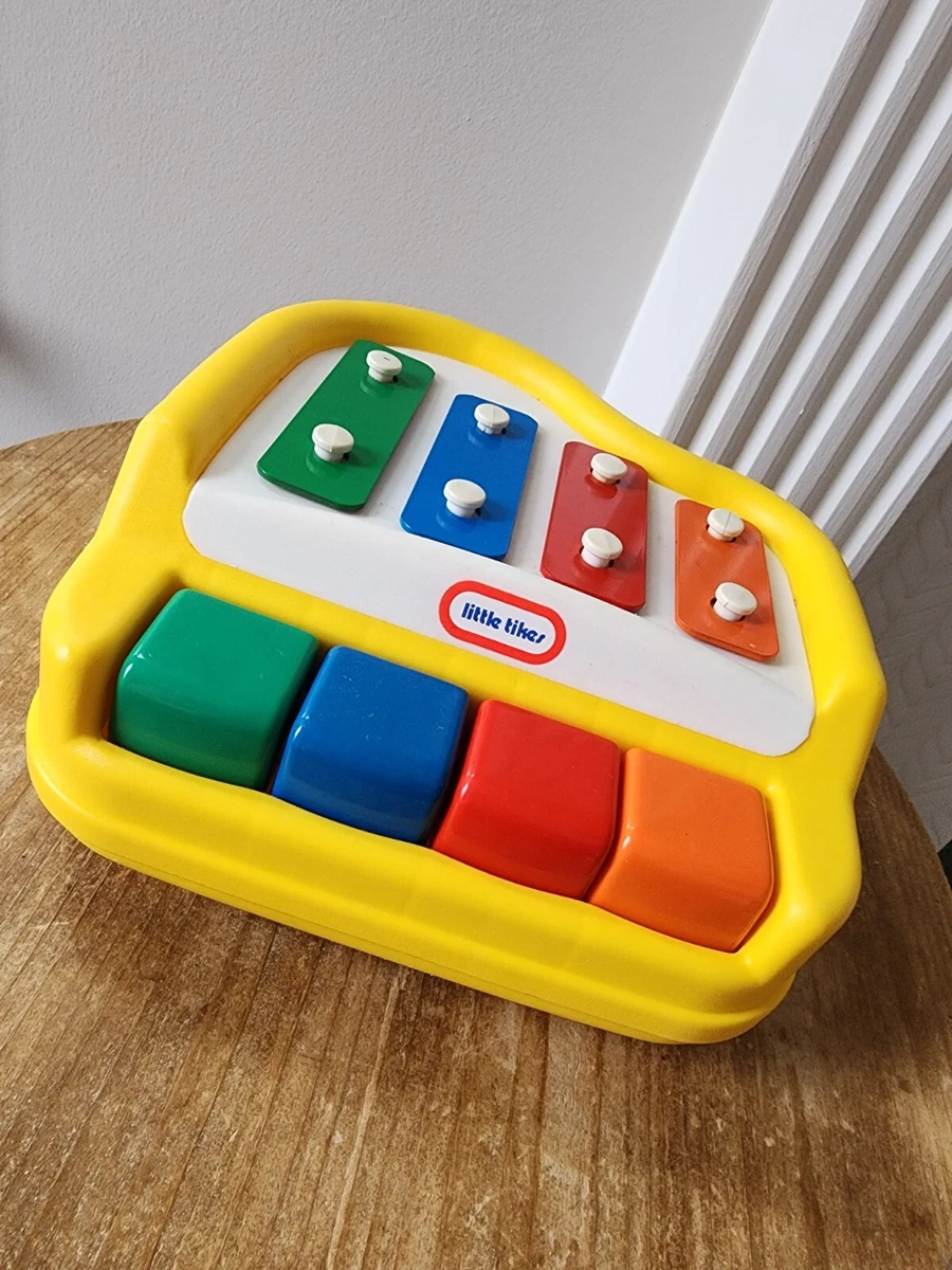 Little Tikes Piano Xylophone Four Note 1546 00 Yellow Vintage