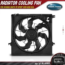 Radiator Cooling Fan Assembly for Hyundai Santa Fe Sport 2013-2018 L4 2.0L Turbo
