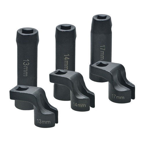 6pc 3/8" Drive Exhaust Gas Temperature EGT DPF Sensor Socket Tool Set 13-14-17mm - Picture 6 of 10