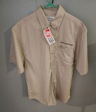 Tri-mountain Snap-on Verus Edge Official Licensed Short Sleeve Khaki Medium New