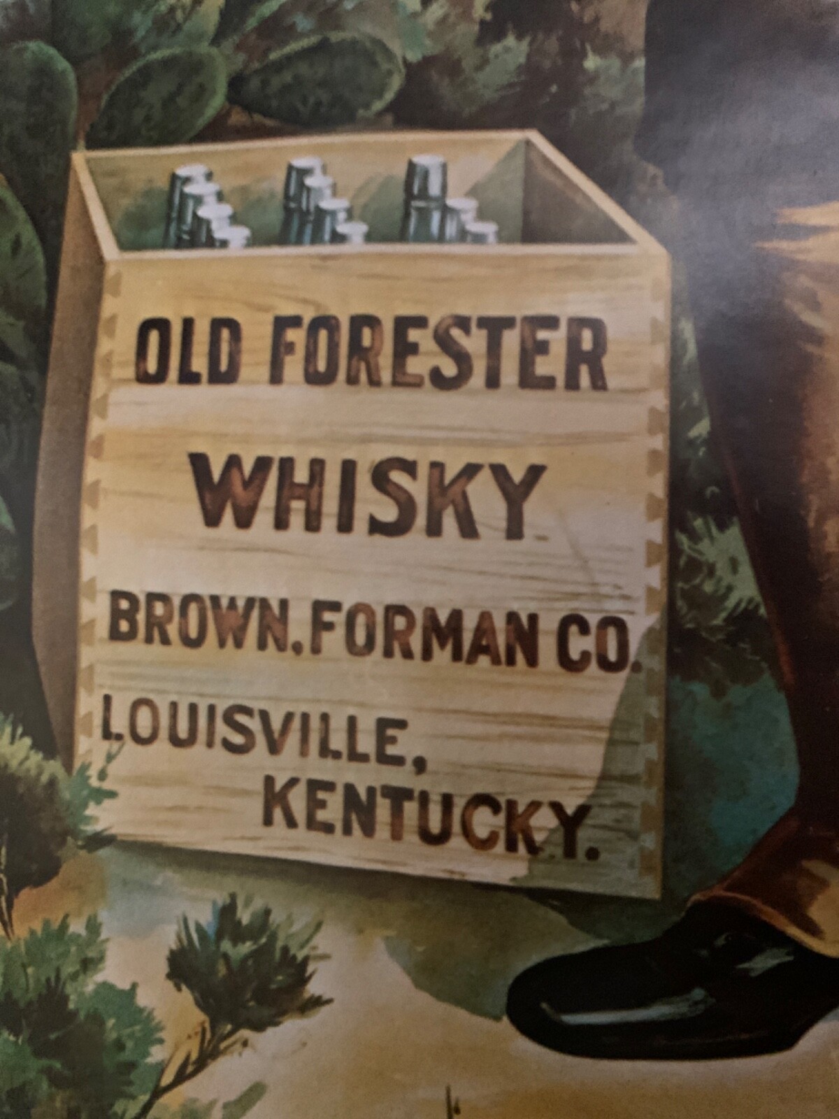 EXTREMELY RARE LOUISVILLE KENTUCKY BROWN FORMAN WHISKEY PAPER