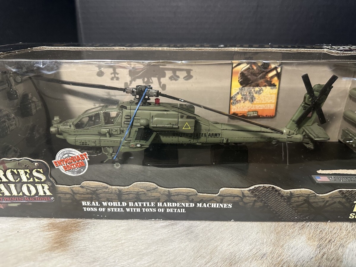 NIB FORCES OF VALOR ENTHUSIASTS EDITION #80008 US AH-64A APACHE
