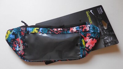 Nike Printed Run WaistPack Adult Unisex Bright Mango/Black/Silver