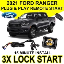 2021 Ford Ranger Truck Remote Start Plug & Play Easy Install Car 3X Lock FO2