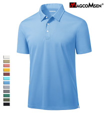 Men's Casual Polo Shirts Short Sleeve Quick Drying Outdoor Golf Sport Work Tops