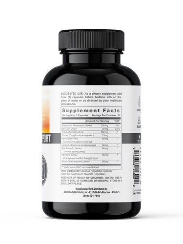 Testosterone Support, Muscle Growth, Testosterone Booster Strong, 120 Caps - Picture 3 of 8