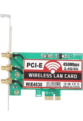 Ubit WIE4530 PCI-E PCIe X1 Wireless Card 2.4/5G WiFi Dual Band Adapter #C104AB