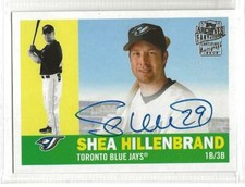 2021 Topps Archives Shea Hillenbrand Blue On Card Auto Autograph #FFA-SH SN /25