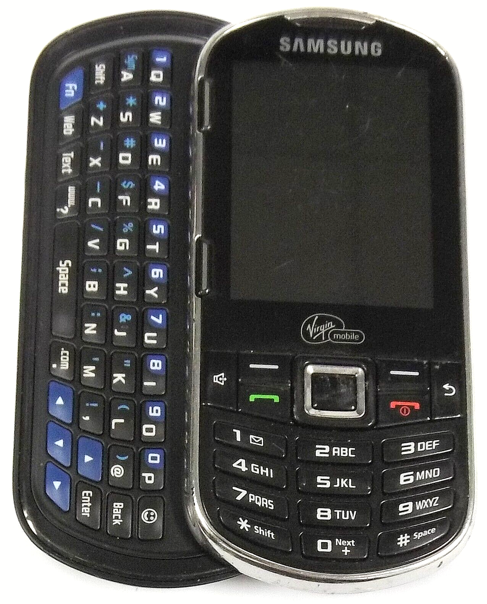 Samsung Restore SPH-M575 - Black and Silver ( Virgin Mobile ) Very