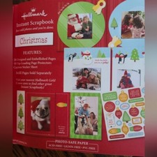 Hallmark Christmas Memory Scrapbook 6"x7" New 20 Pages
