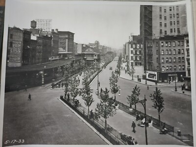 1933 11x14'' Photo Print  New York City NYC DIVISION & ALLEN STs Lower East Side 