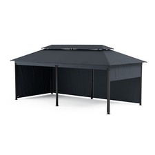 Garden Gazebo 3x6m Marquee Party Tent UV30+ Weather Resistant Double Roof Heavy Duty