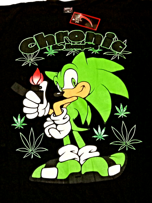 VINTAGE CHRONIC THE HEMPHOG BLACK LONG-SLEEVE T-SHIRT - SIZE 3XL 