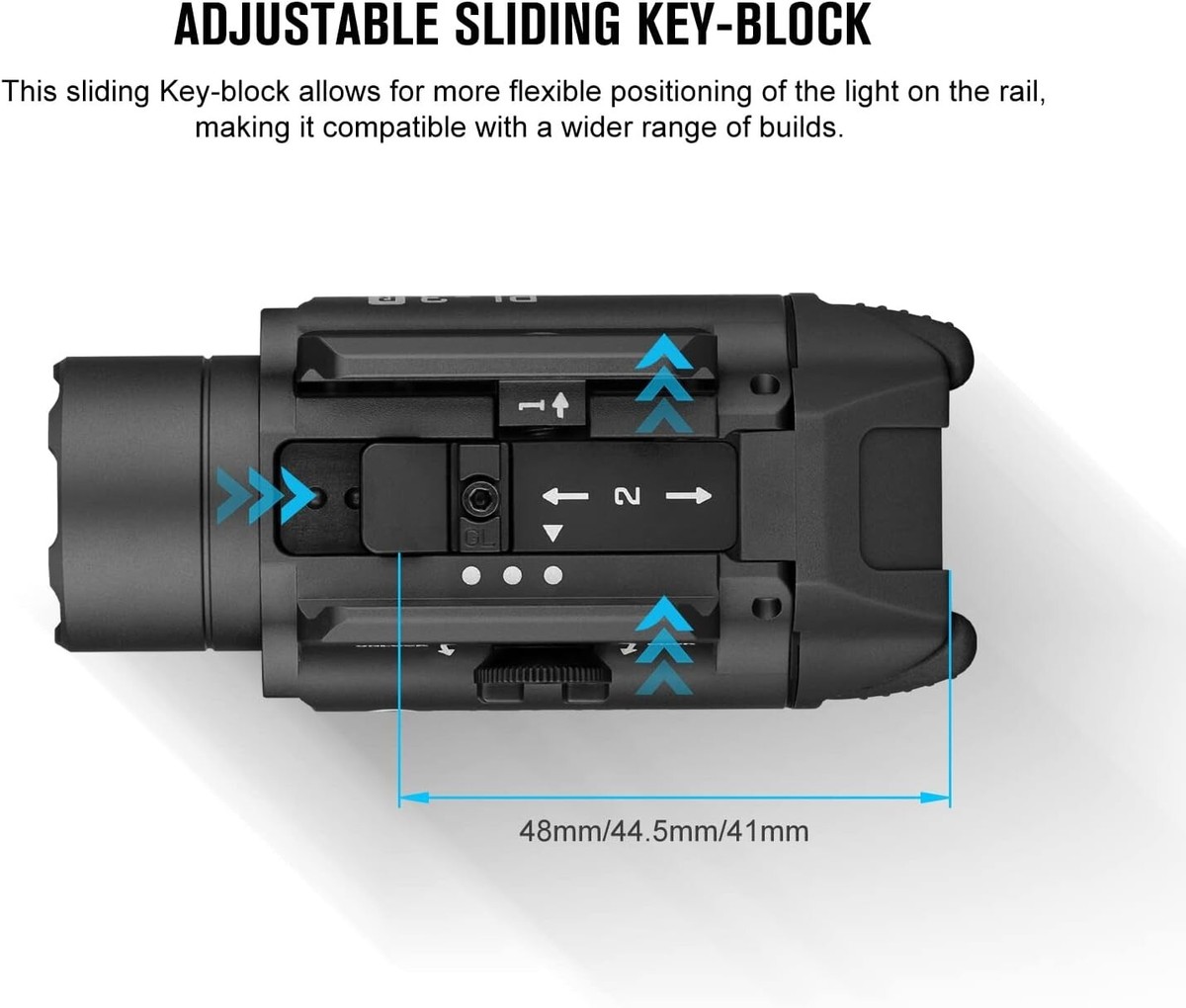 Olight PL-3R Valkyrie Black Rechargeable Rail Mounted Tactical