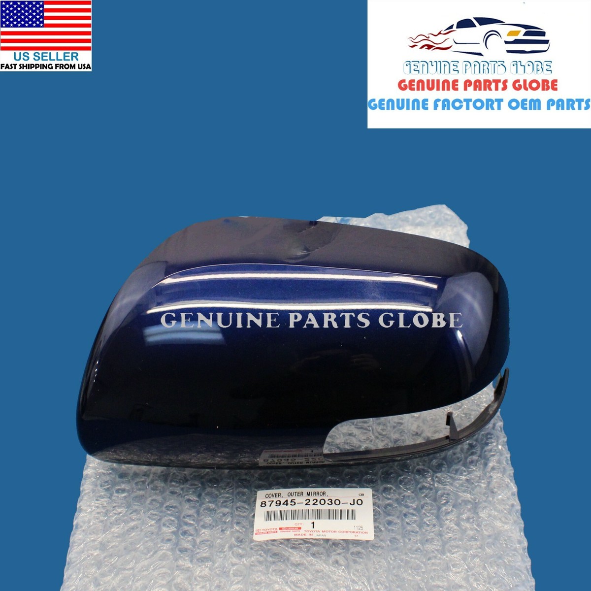 GENUINE SCION tC xB LEFT DRIVER DARK BLUE 8S6 OUTER MIRROR COVER