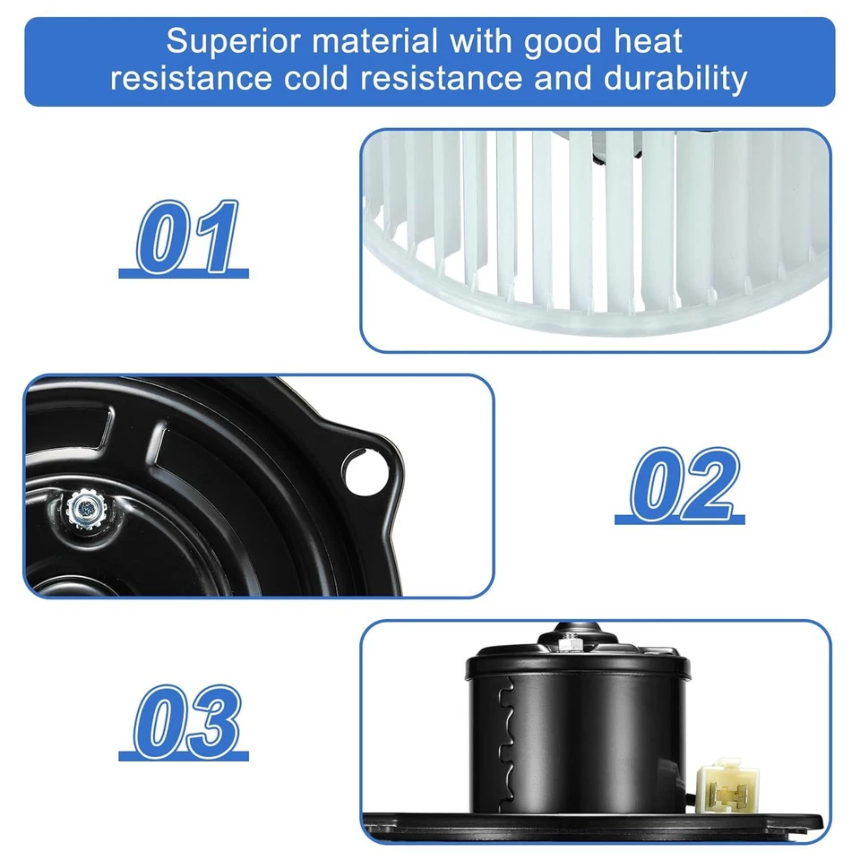 A/C Heater Blower Motor w/Fan Cage for 1994-2002 Dodge Ram 1500 2500 3500 700010 - Imagem 3 de 4