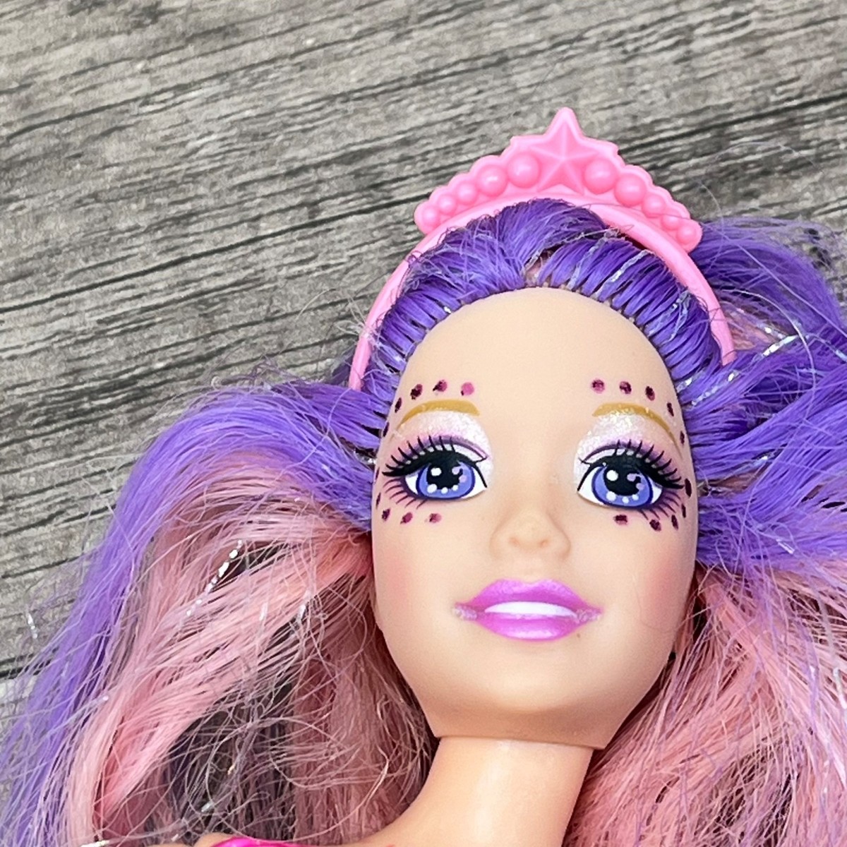 Barbie Fairytopia Mermaidia Shella Doll 2006 Pink Purple Hair