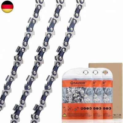 SAVIOR Sägeketten 3/8''LP 1,1 mm 40 TG für 25 cm Schiene, Rückschlagsarme Kette K