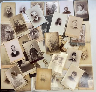 Lot 48 Antique Cabinet Card Photos 1880s 1900s VT MA NH ME NY Victorian
