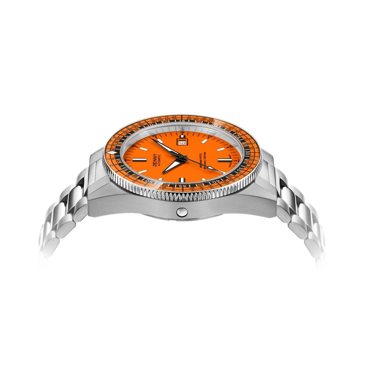 Jenny Caribbean H.R.V Men's Orange Dial Watch JE122001001 for sale