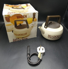 Vintage Haden 3 Pint Wasserkocher creme braun verpackt 70er/80er Jahre - funktionstüchtig! ✅