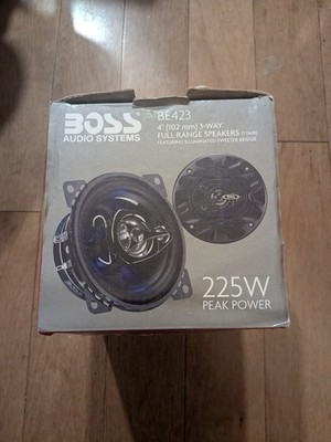 Boss Audio Systems BE423 225W 4'' Car Door Speakers, Pair - OPEN BOX, NEVER USED