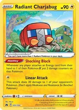 Pokemon Radiant Charjabug - 051/159 - Radiant Rare NM-Mint Crown Zenith