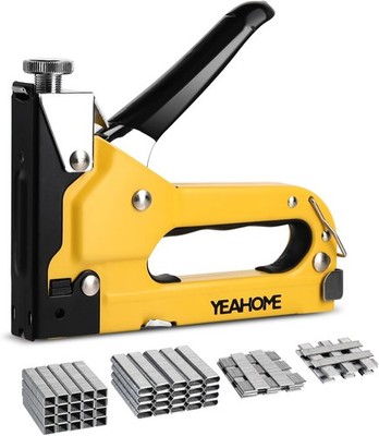 Upholstery Staple Gun Heavy Duty, 4-in-1 Stapler With 4000 Staples 