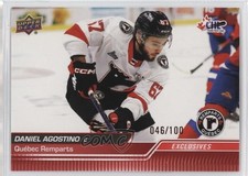 2023-24 Upper Deck CHL Exclusives 46/100 Daniel Agostino #44 10x3